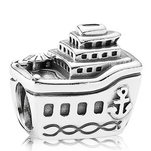 Pandora Silver All Aboard Cruise Ship Charm